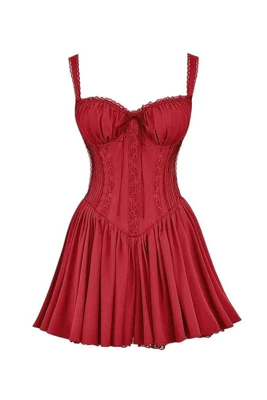RUCHED NECKLINE MINI DRESS FOR WOMEN