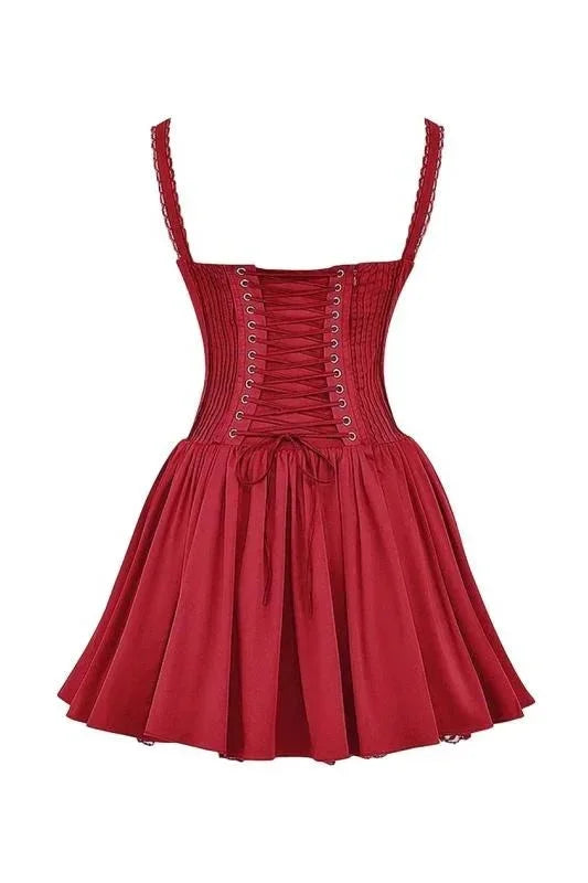 RUCHED NECKLINE MINI DRESS FOR WOMEN