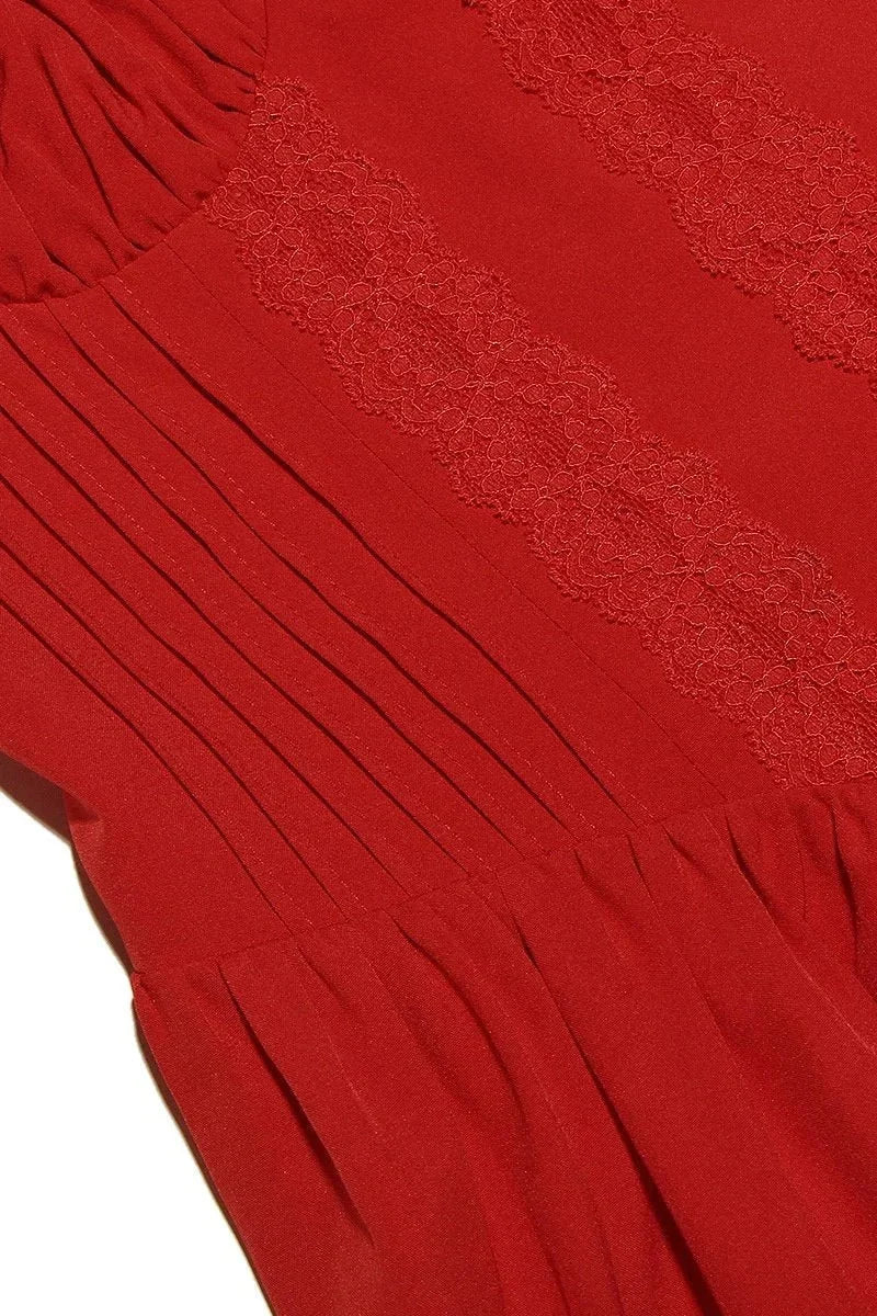 RUCHED NECKLINE MINI DRESS FOR WOMEN