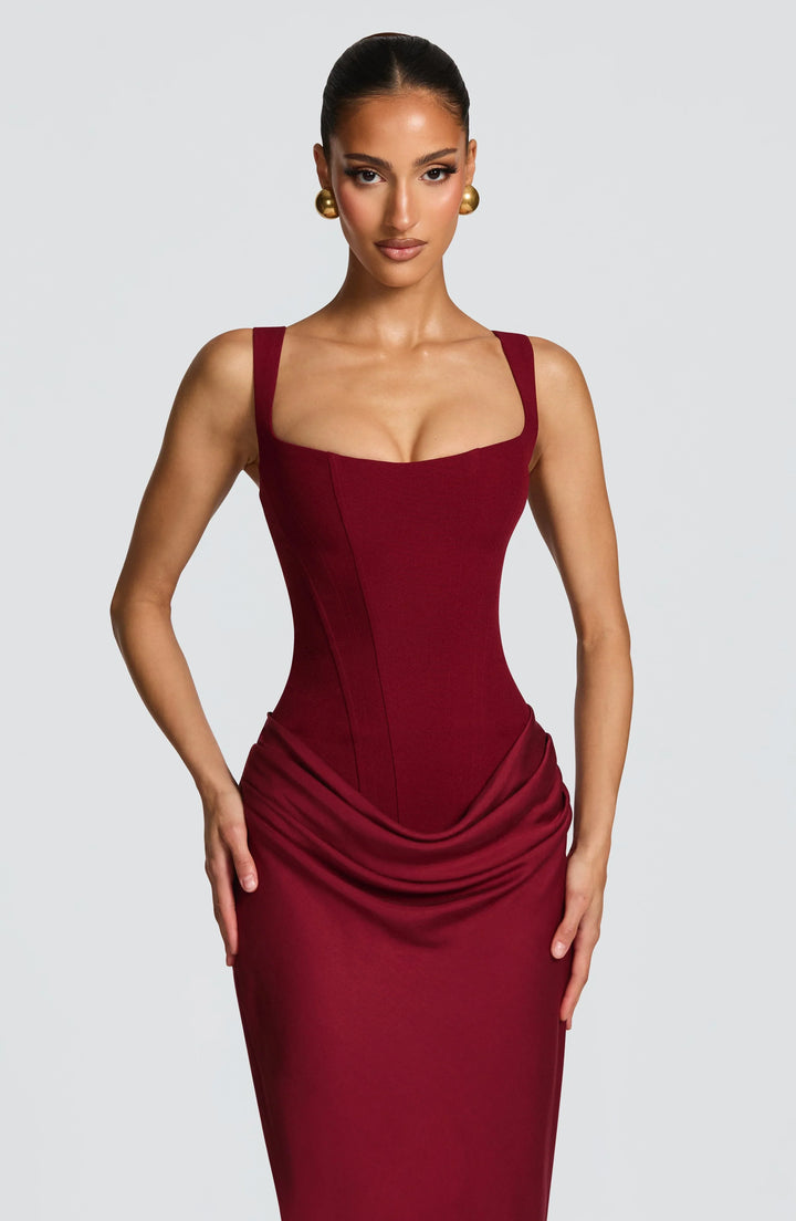 BACKLESS BODYCON MAXI DRESS FOR WOMEN