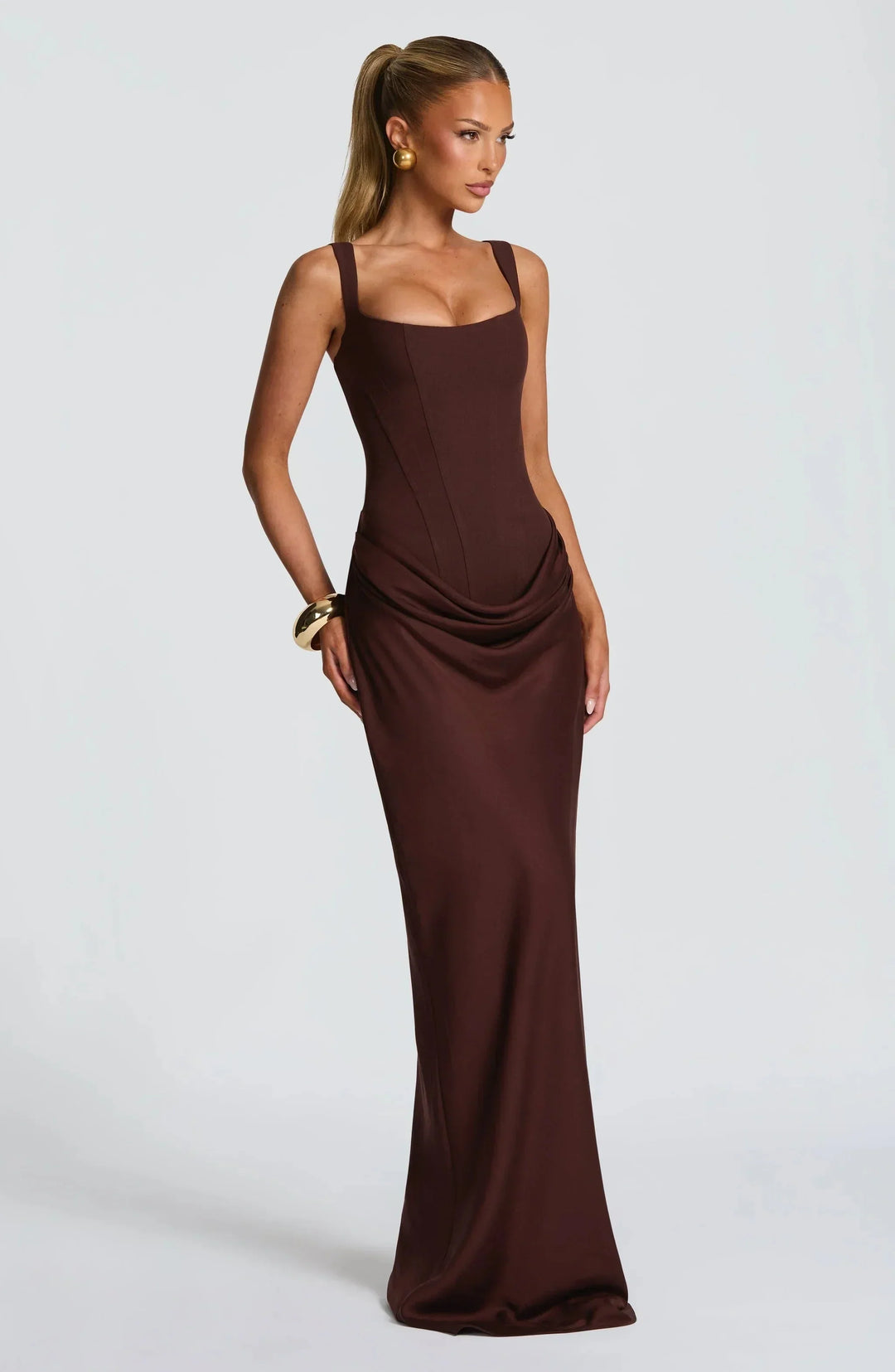 BACKLESS BODYCON MAXI DRESS FOR WOMEN