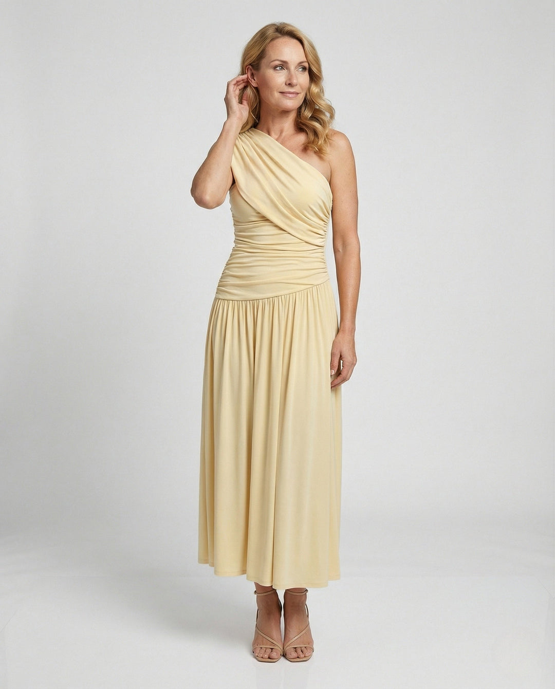 Bettina ASYMMETRIC OFF-SHOULDER MAXI DRESS FOR WOMEN