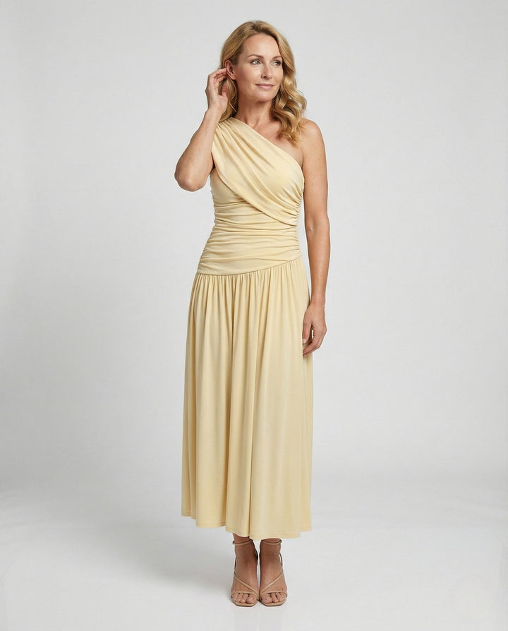 Bettina ASYMMETRIC OFF-SHOULDER MAXI DRESS FOR WOMEN